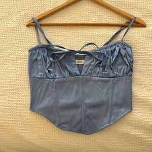 Cropped corset top
